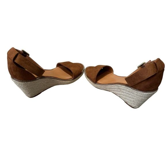 Wedge Espadril Cognac sandals, Banana Republic, size women's 9 - Picture 3 of 9
